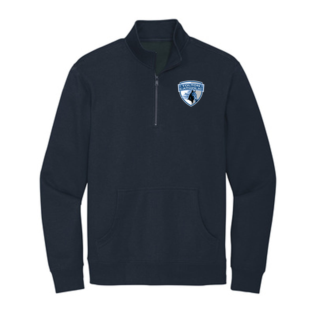 District Fleece 1/4 Zip with Athletic Shield