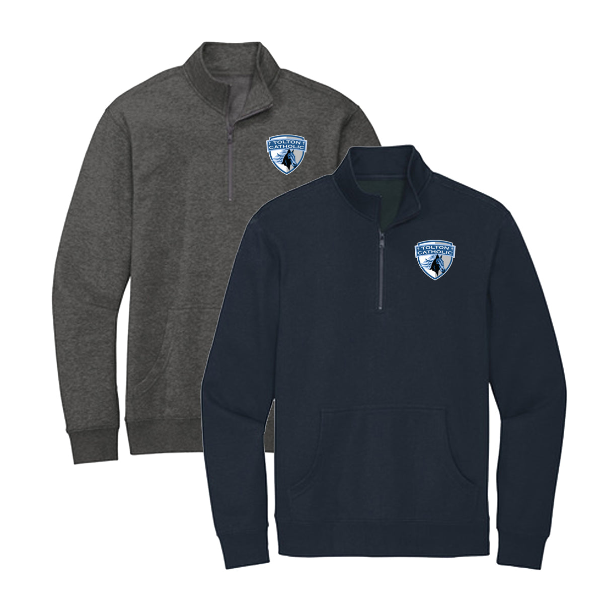 District Fleece 1/4 Zip with Athletic Shield