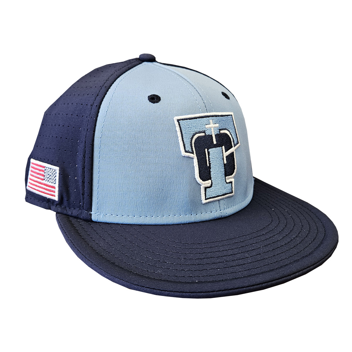 2025 TC Navy Baseball Hat with Carolina Blue Front Panel