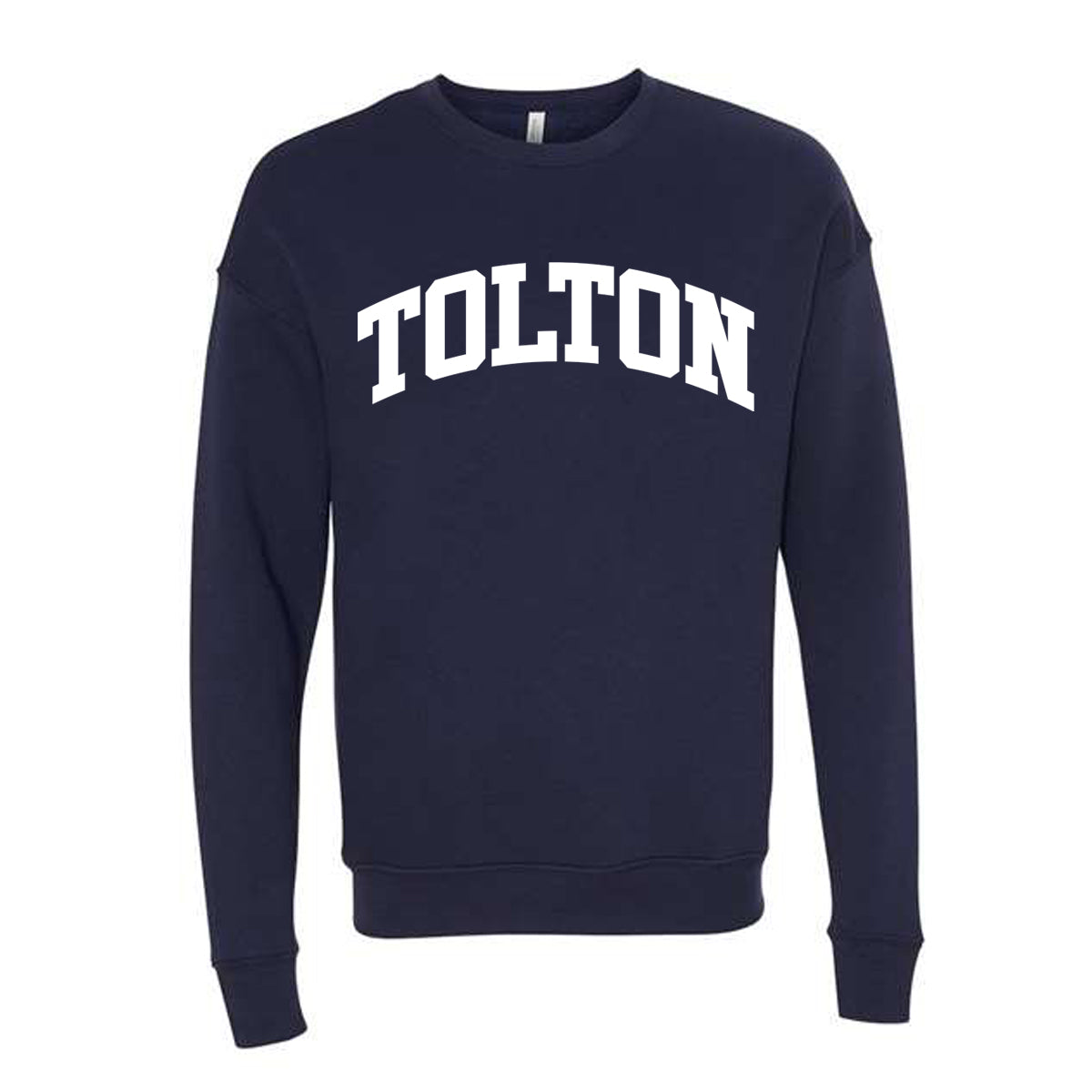 Tolton Crewneck and Hoodie With White Imprint