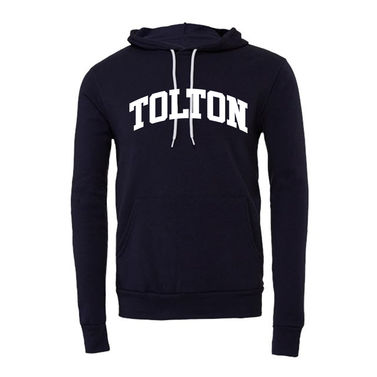 Tolton Crewneck and Hoodie With White Imprint