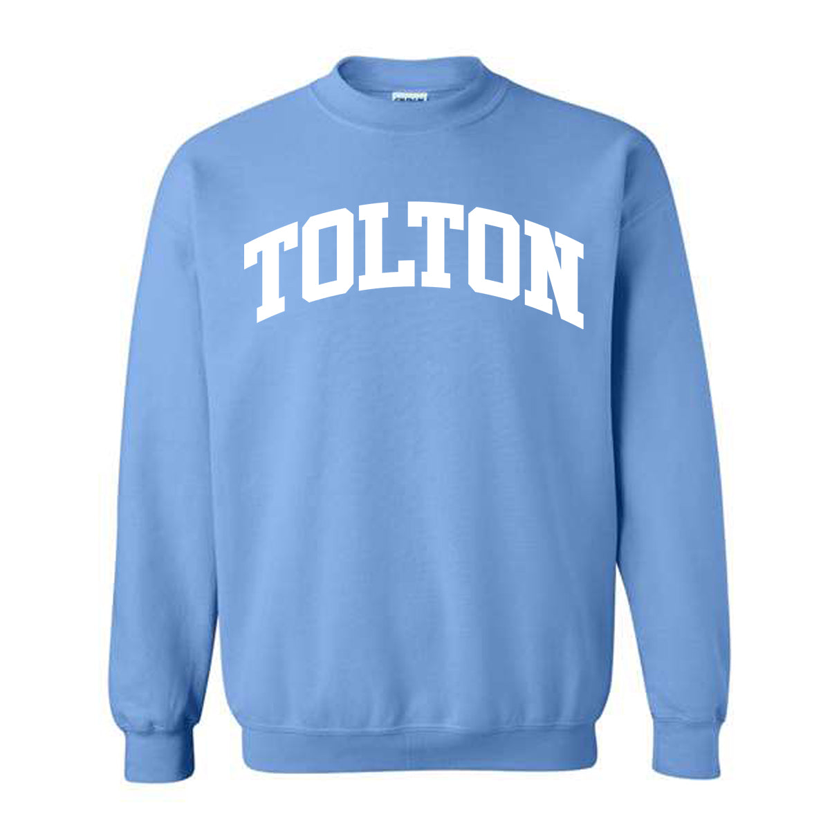 Tolton Crewneck and Hoodie With White Imprint