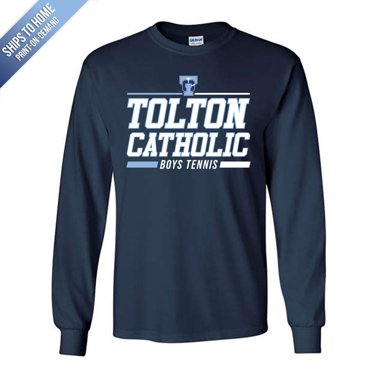 Tolton Catholic Boys Tennis Gildan Long Sleeve Tshirt