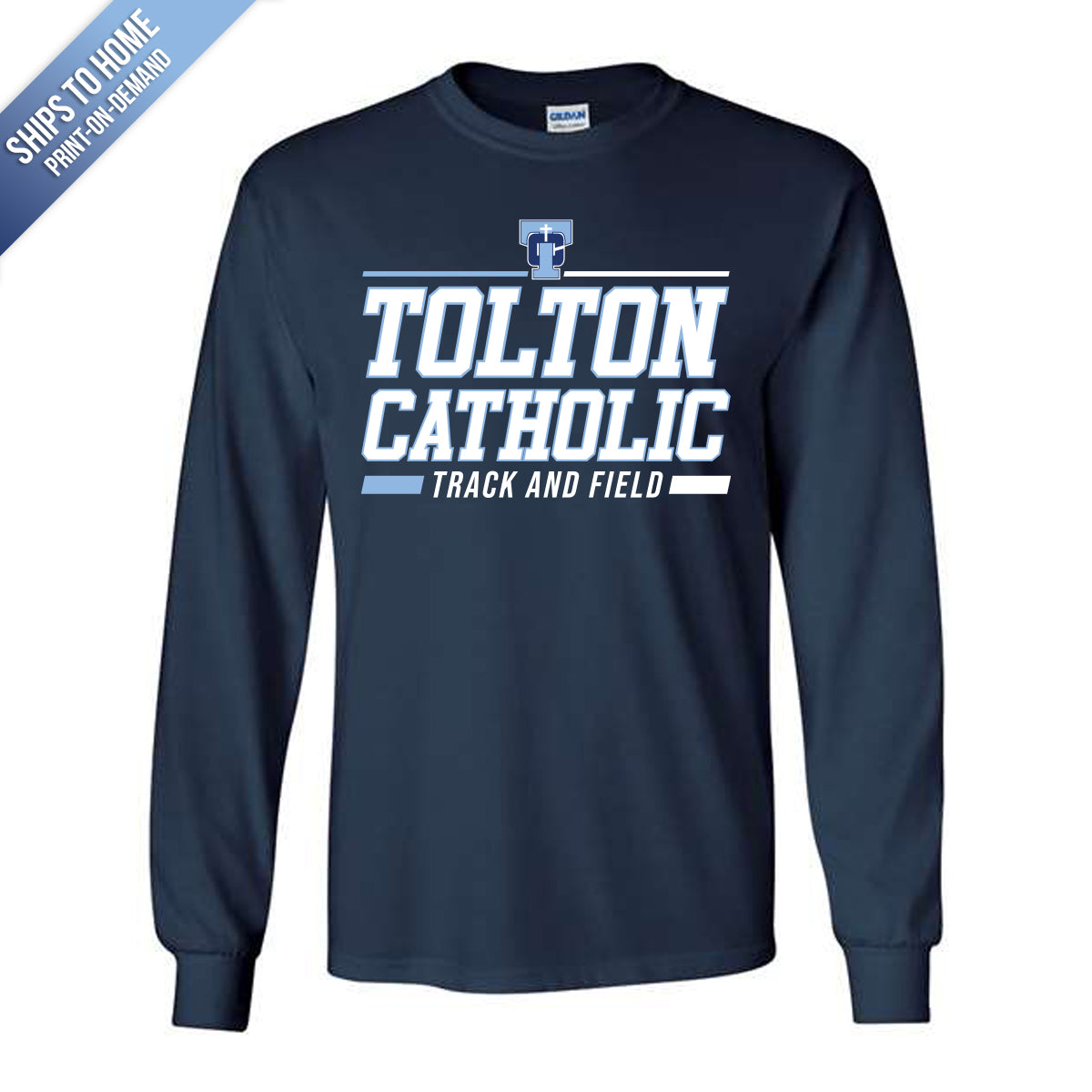 Tolton Catholic Track and Field Gildan Long Sleeve Tshirt