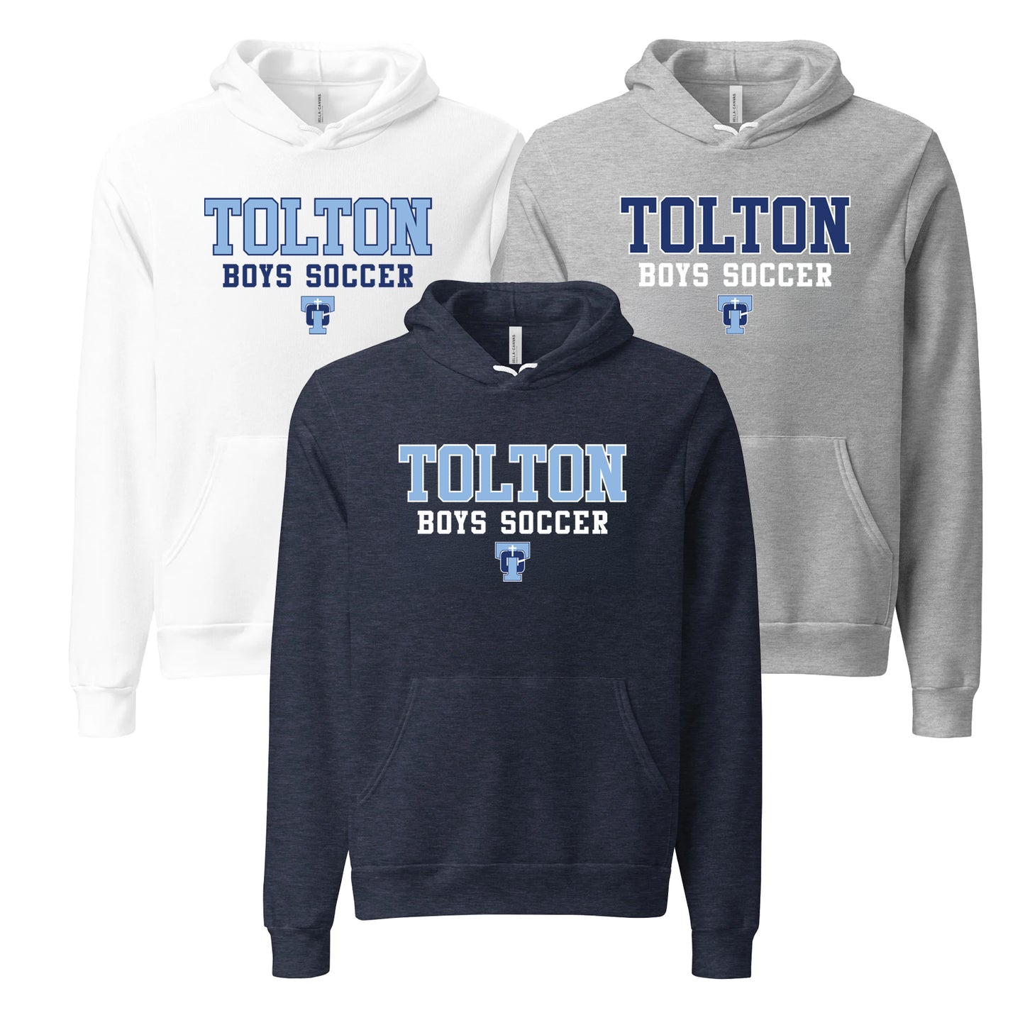 Tolton Boys Soccer Bella+Canvas Hoodie