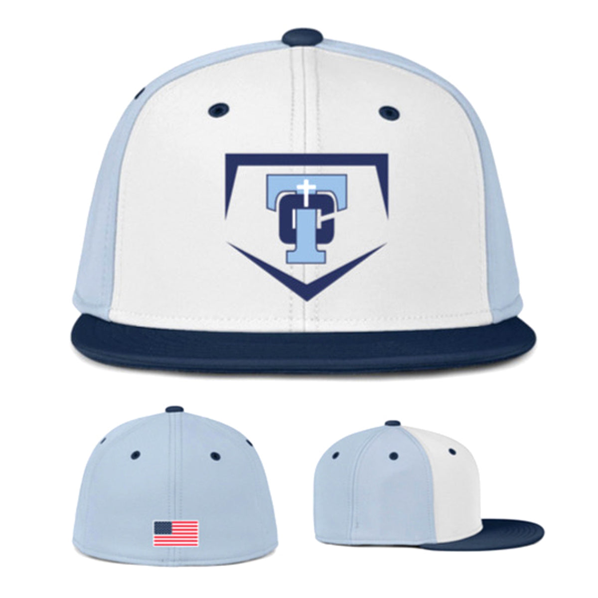 TC Carolina Blue / White Baseball Hat