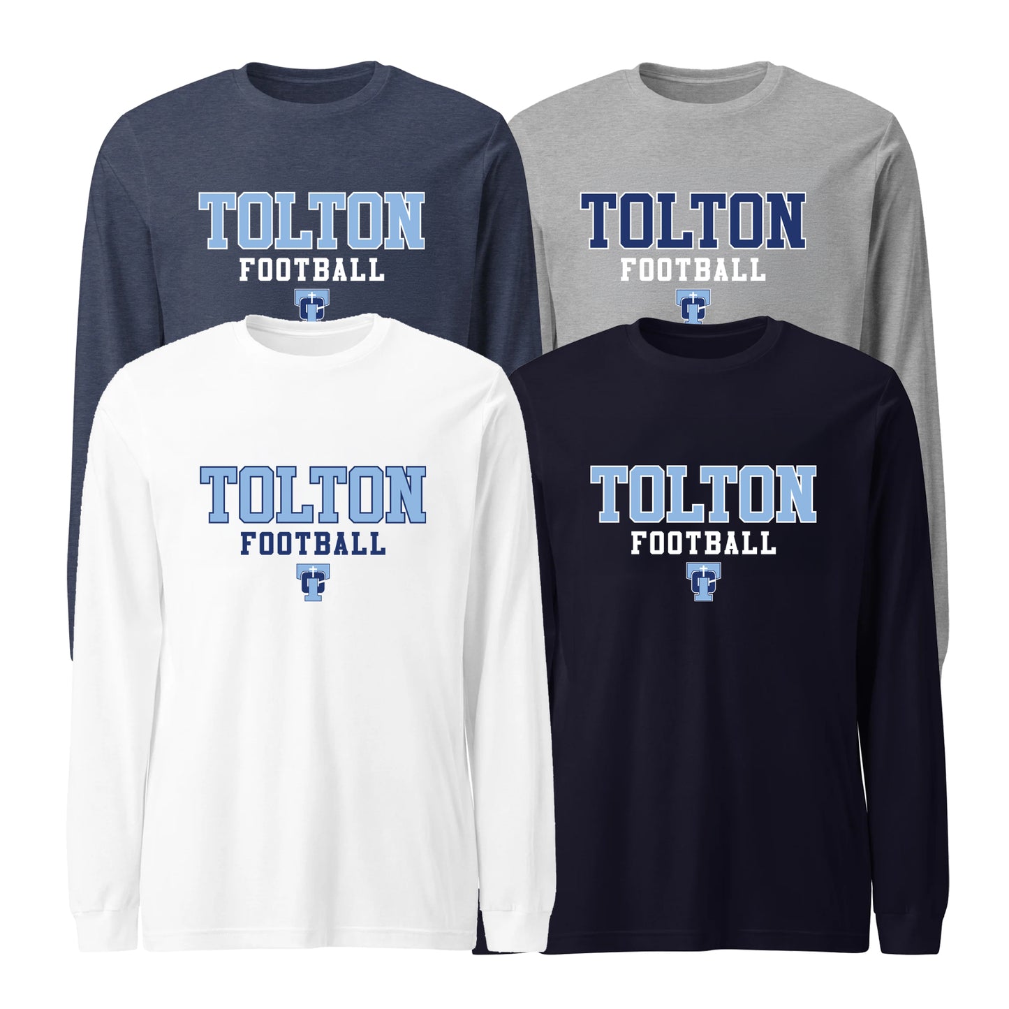 Tolton Football Bella+Canvas Long Sleeve T-Shirt