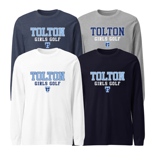 Tolton Girls Golf Bella+Canvas Long Sleeve T-Shirt