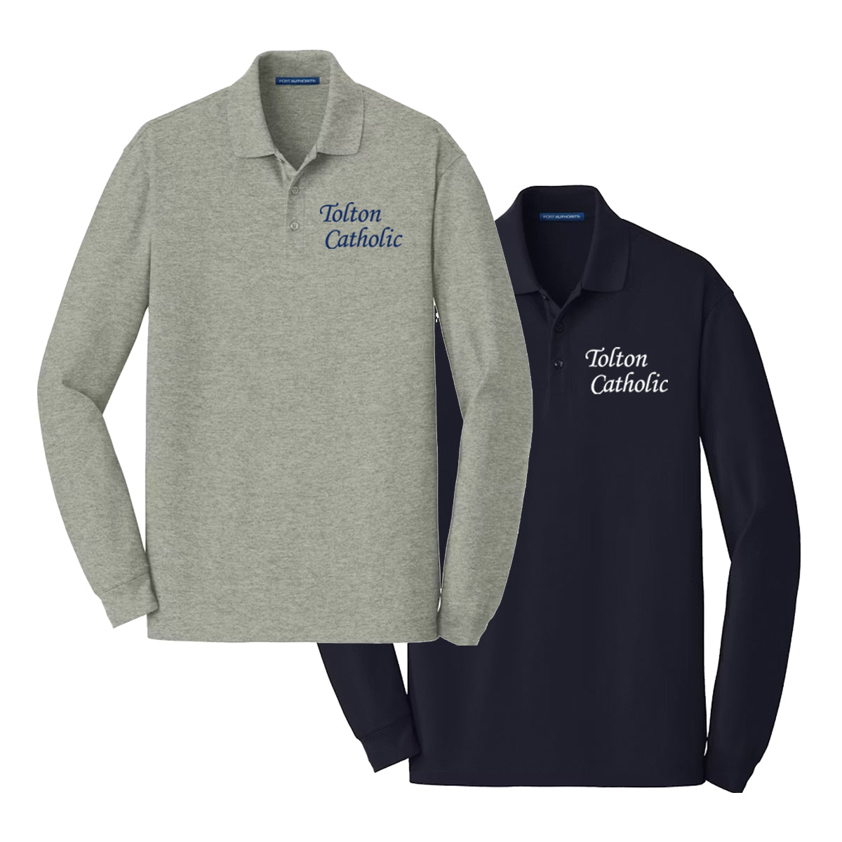 Snow Creek Apparel Uniform Sample - Port Authority Knit Mens Long Sleeve Polo - K800