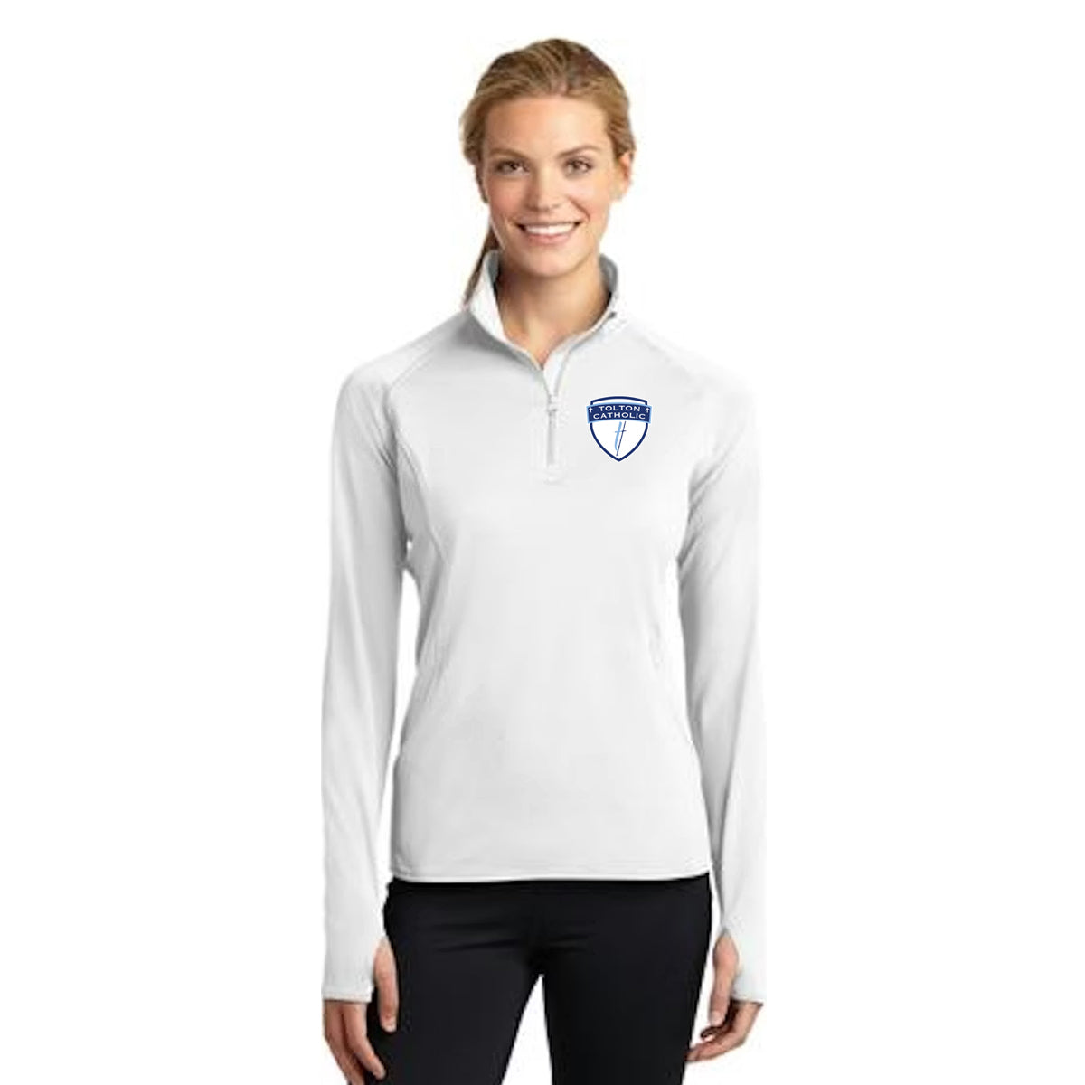 Snow Creek Apparel Uniform Sample - Sport-Tek Dri-Wick Stretch Ladies 1/4 -Zip Pullover - LST850