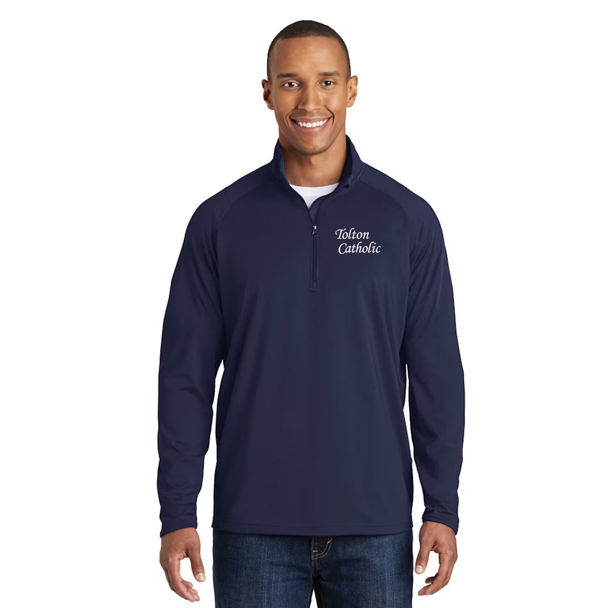 Snow Creek Apparel Uniform Sample - Sport-Tek Dri-Wick Stretch Mens 1/4 -Zip Pullover - ST850