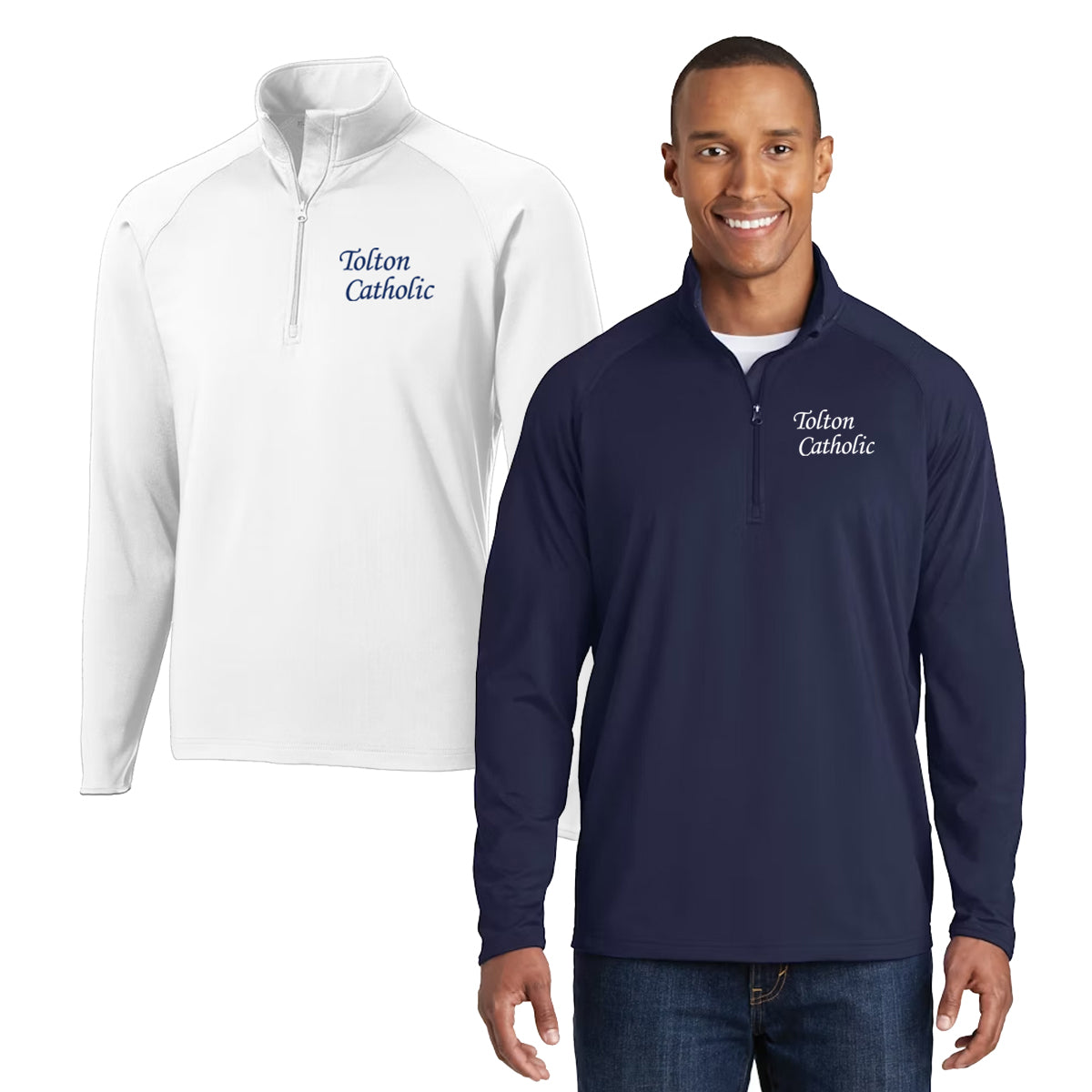 Snow Creek Apparel Uniform Sample - Sport-Tek Dri-Wick Stretch Mens 1/4 -Zip Pullover - ST850
