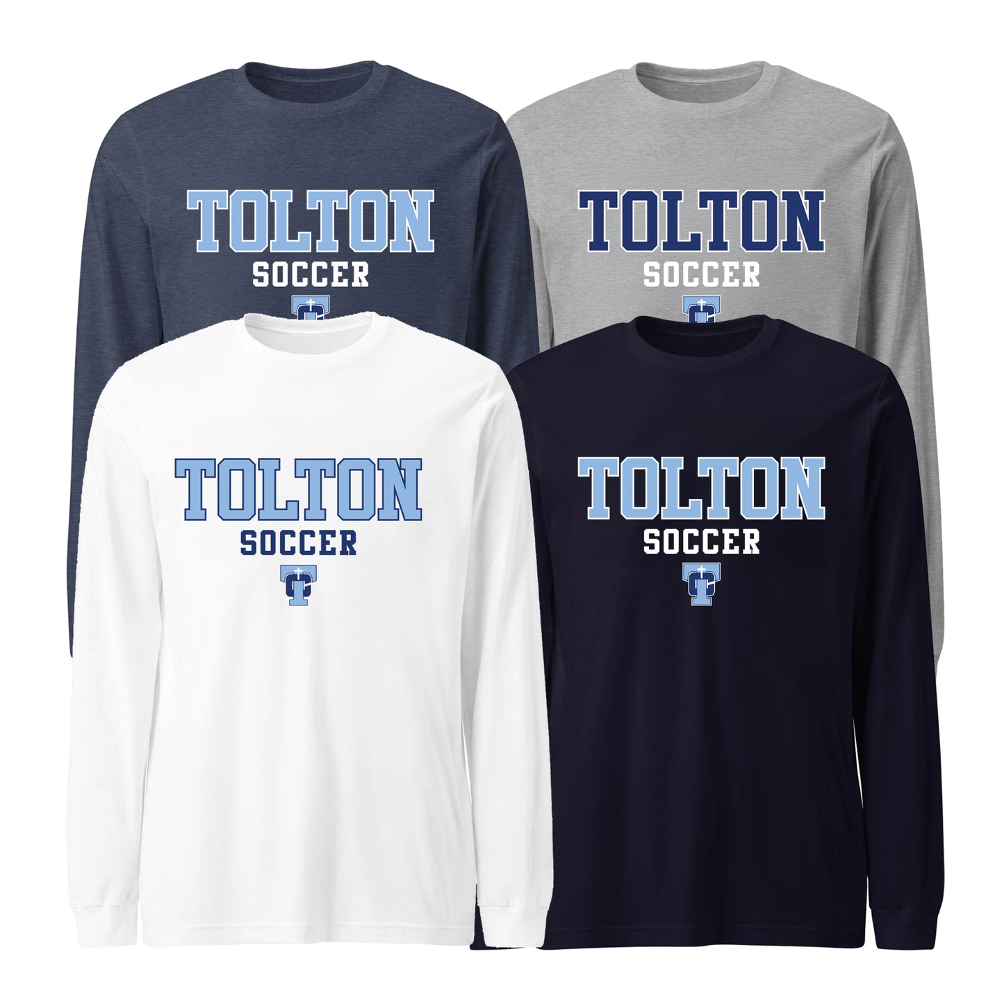 Tolton Soccer Bella+Canvas Long Sleeve T-Shirt