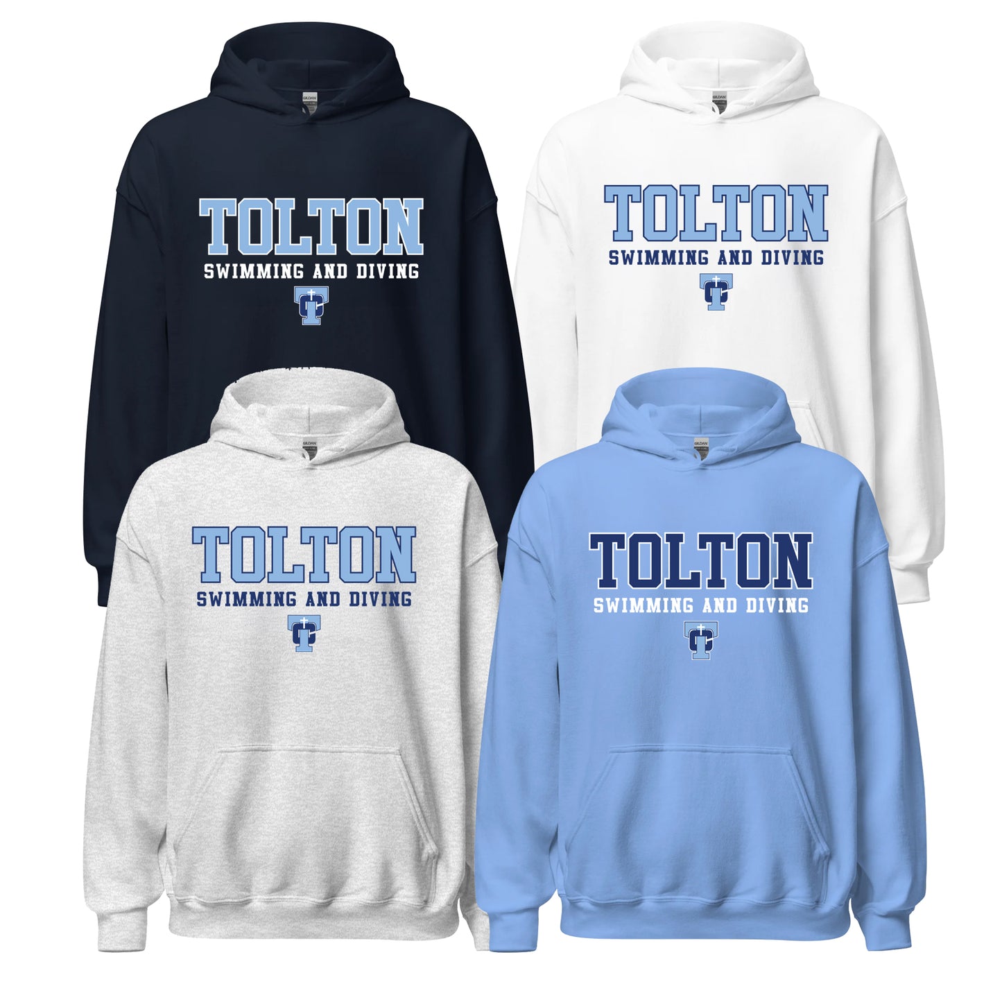 Tolton Swimming Gildan Hoodie