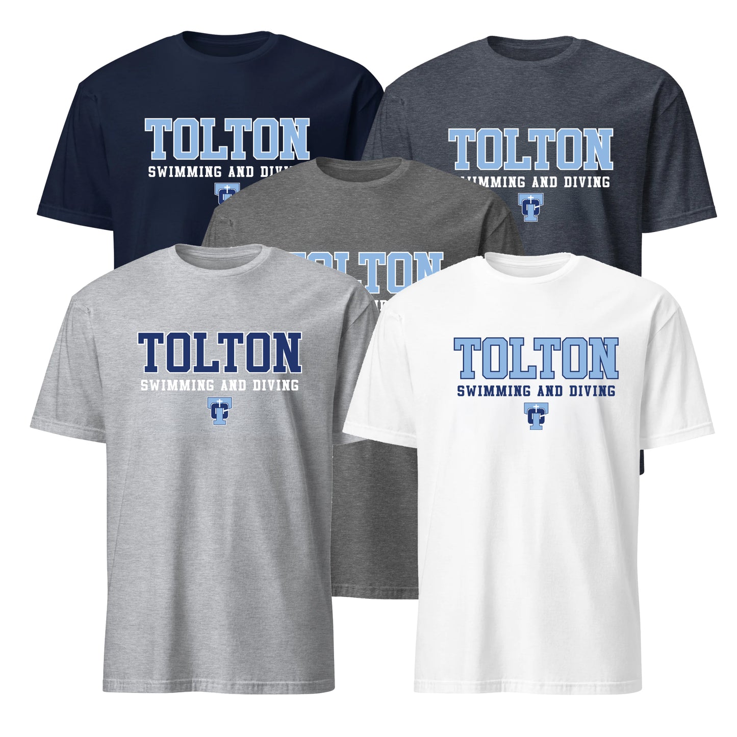 Tolton Swimming Gildan Short Sleeve T-Shirt