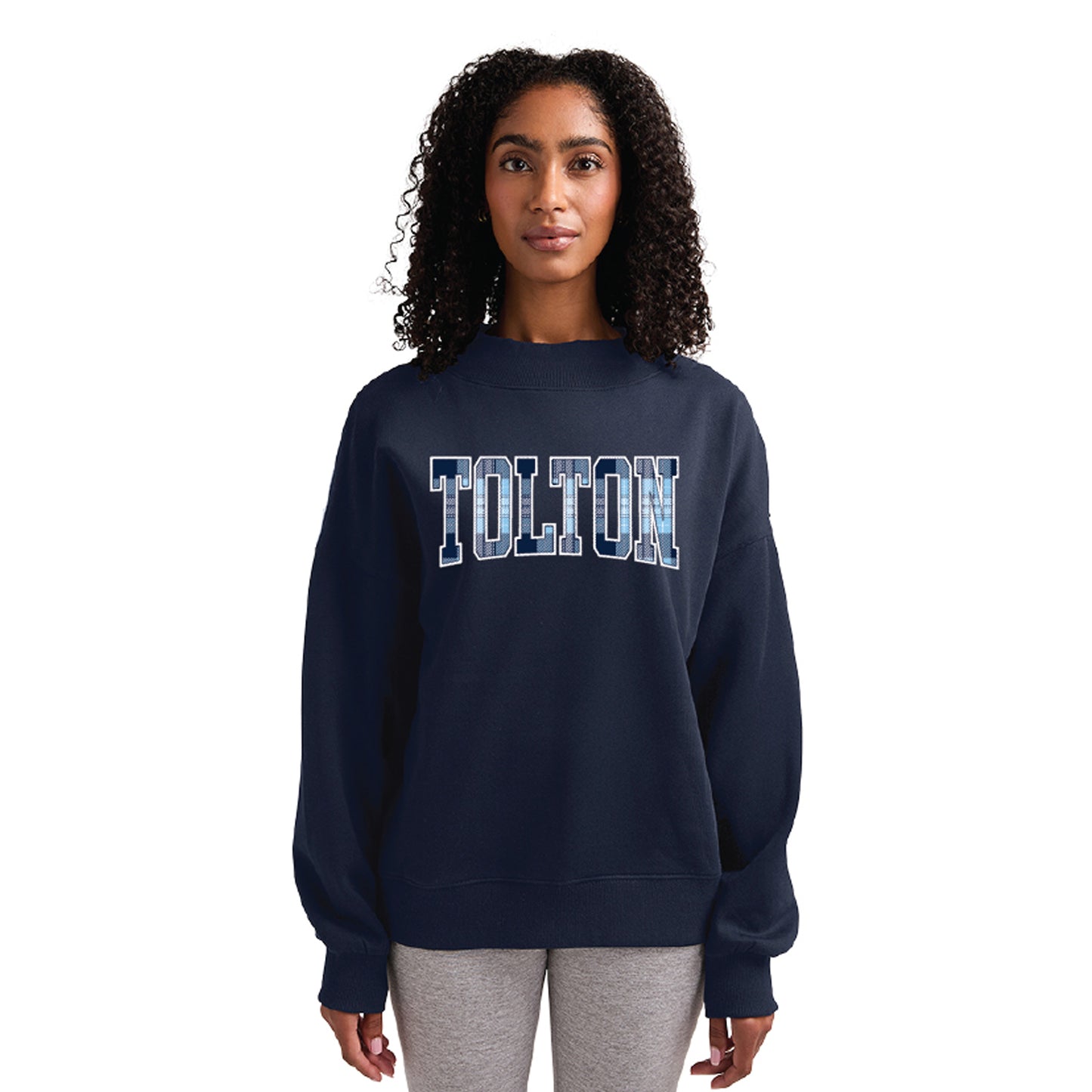 Tolton Tall Letter Plaid Satin Tackle Twill