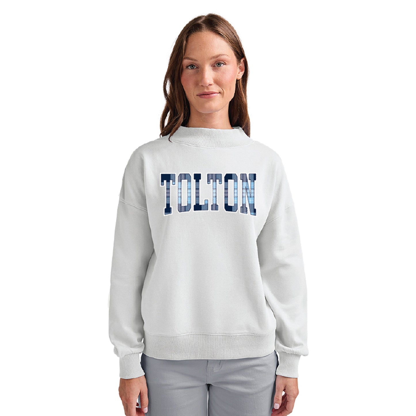 Tolton Tall Letter Plaid Satin Tackle Twill