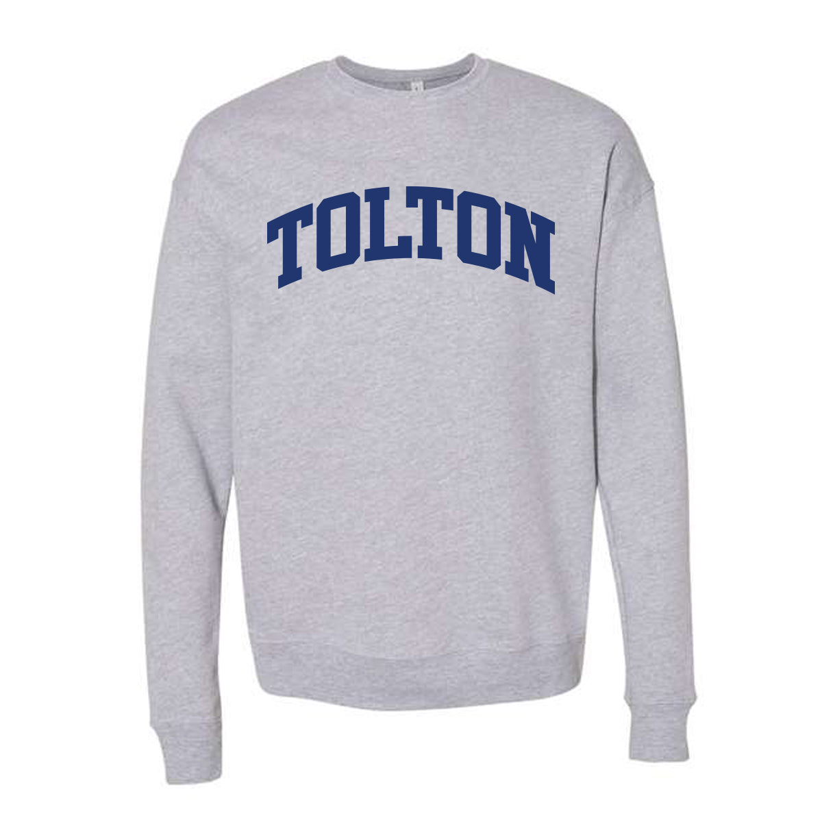 Tolton Crewneck and Hoodie With Navy Imprint