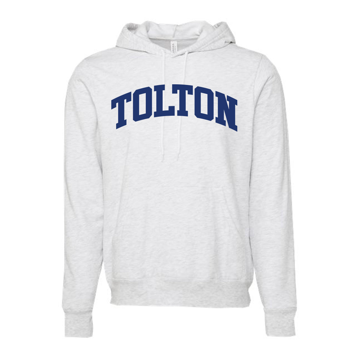 Tolton Crewneck and Hoodie With Navy Imprint