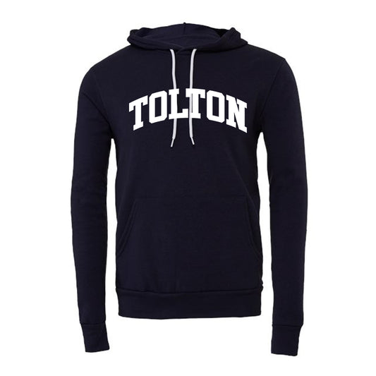 Tolton Crewneck and Hoodie With White Imprint