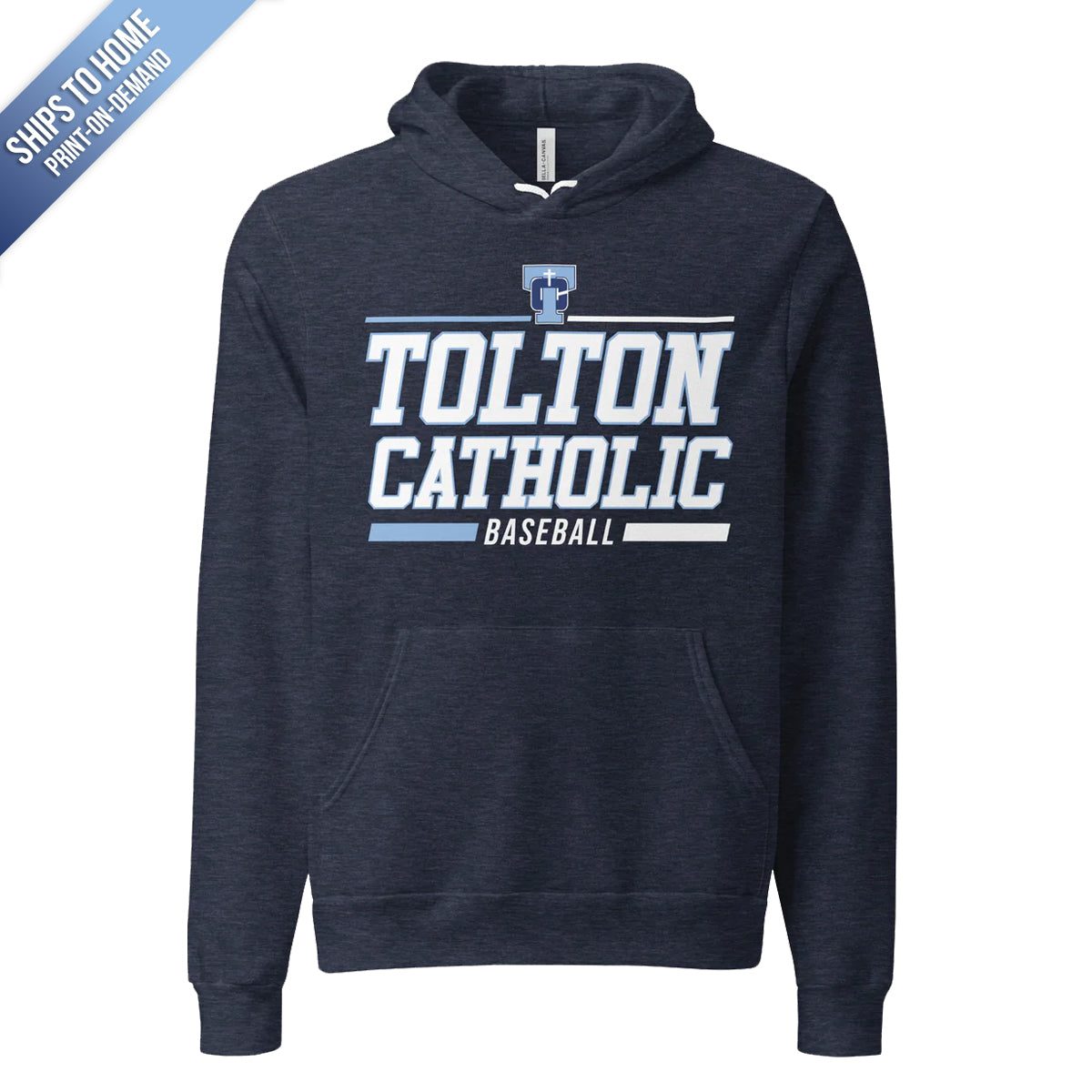 Tolton Catholic Baseball Bella+Canvas Hoodie