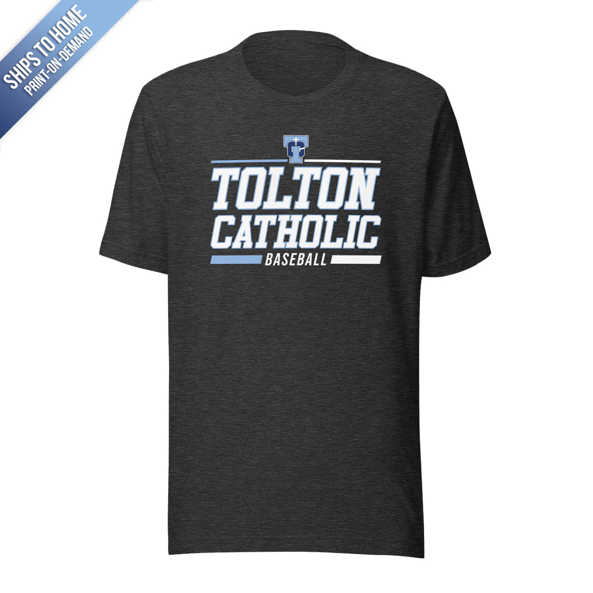 Tolton Catholic Baseball Bella+Canvas Short Sleeve Tshirt