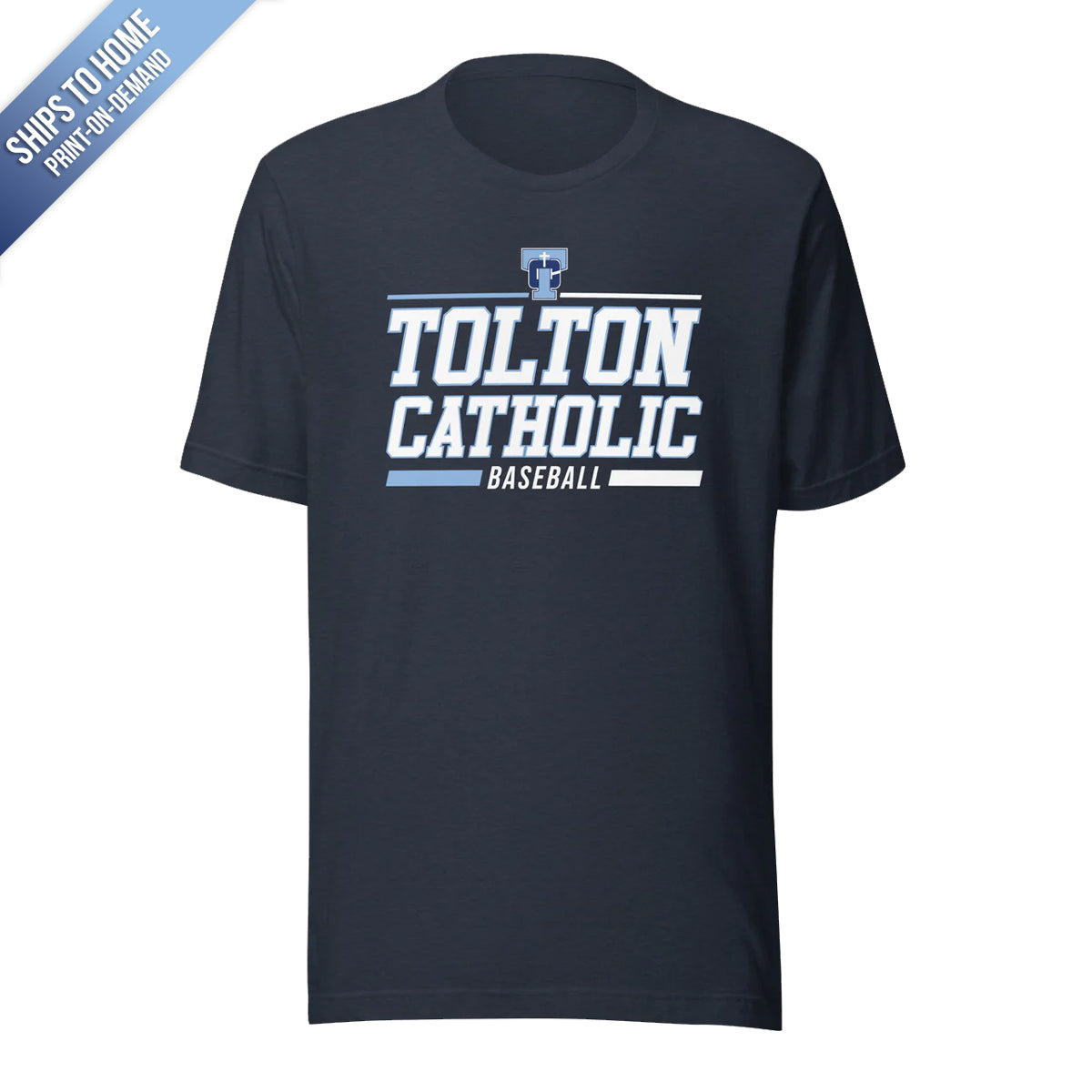 Tolton Catholic Baseball Bella+Canvas Short Sleeve Tshirt