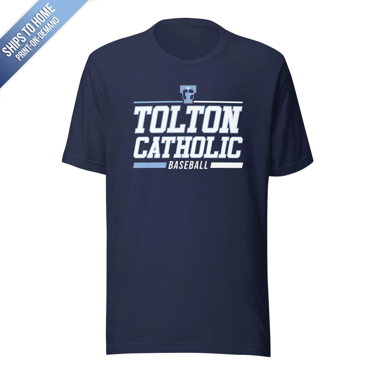 Tolton Catholic Baseball Bella+Canvas Short Sleeve Tshirt