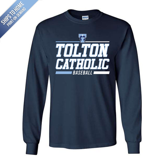 Tolton Catholic Baseball Gildan Long Sleeve Tshirt