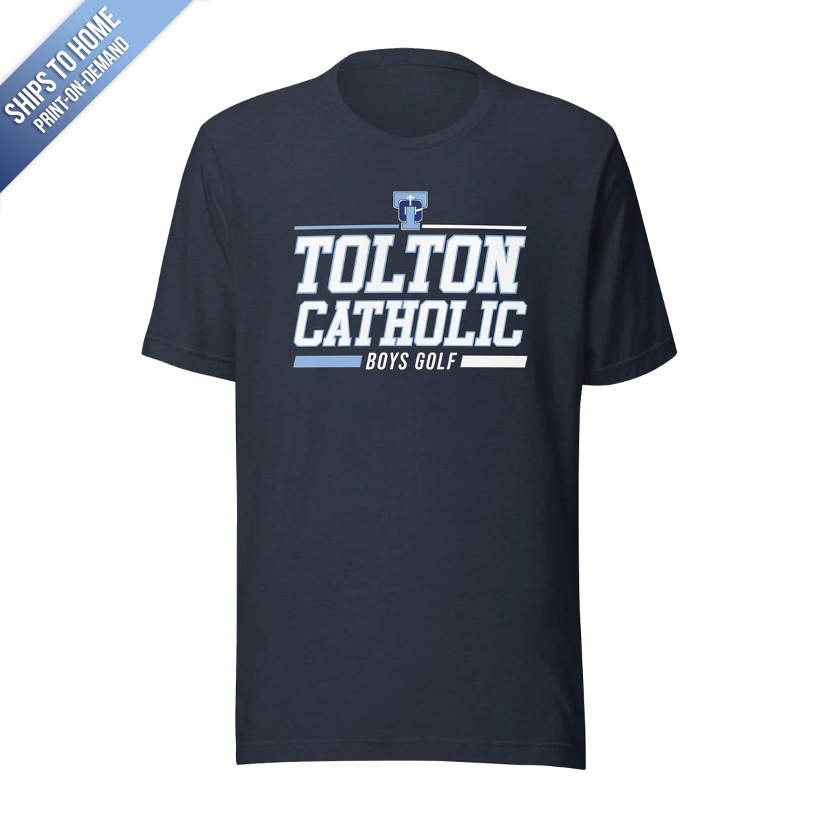 Tolton Catholic Boys Golf Bella+Canvas Short Sleeve Tshirt