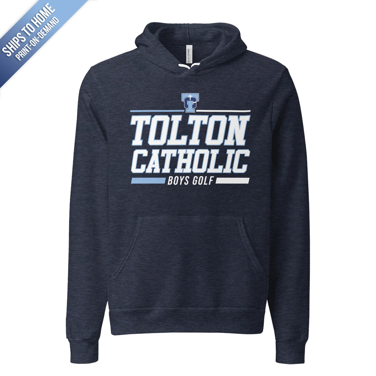 Tolton Catholic Boys Golf Bella+Canvas Hoodie