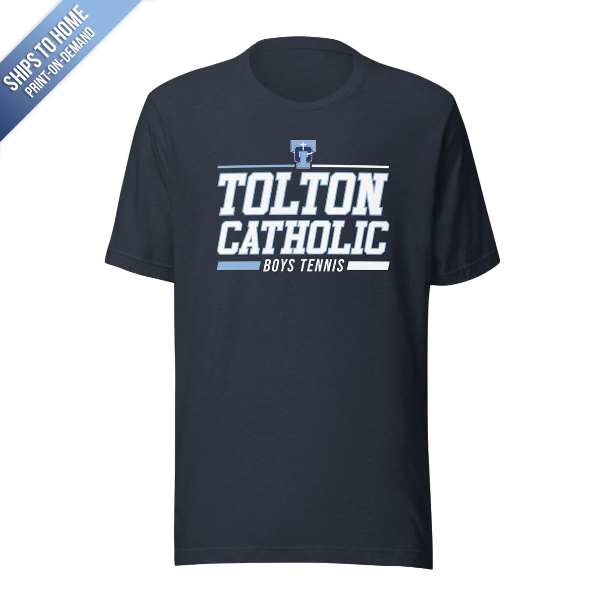 Tolton Catholic Boys Tennis Bella+Canvas Short Sleeve Tshirt