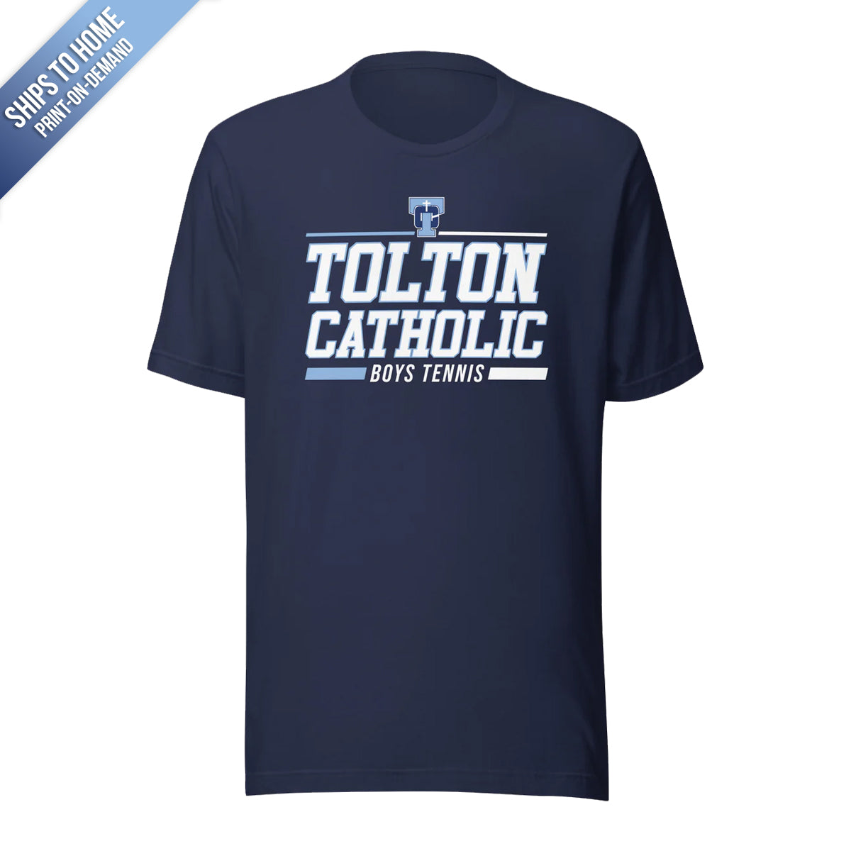 Tolton Catholic Boys Tennis Bella+Canvas Short Sleeve Tshirt