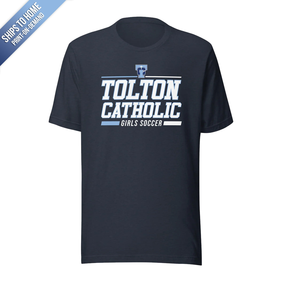 Tolton Catholic Girls Soccer Bella+Canvas Short Sleeve Tshirt