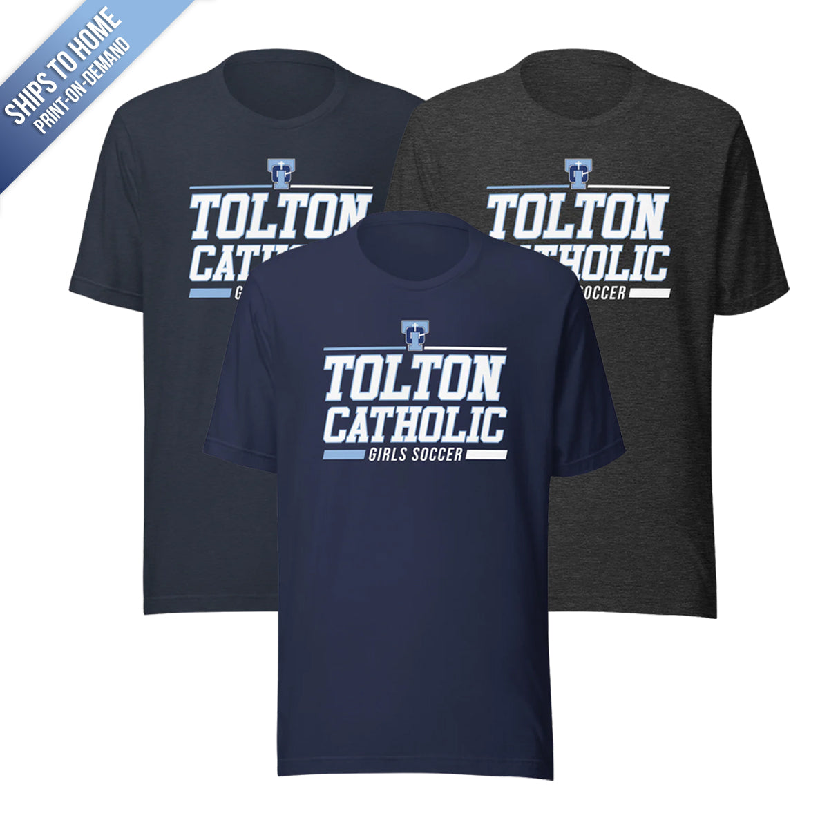 Tolton Catholic Girls Soccer Bella+Canvas Short Sleeve Tshirt