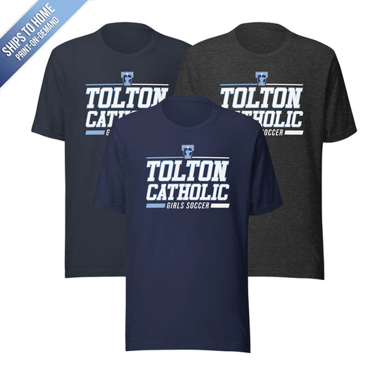 Tolton Catholic Girls Soccer Bella+Canvas Short Sleeve Tshirt