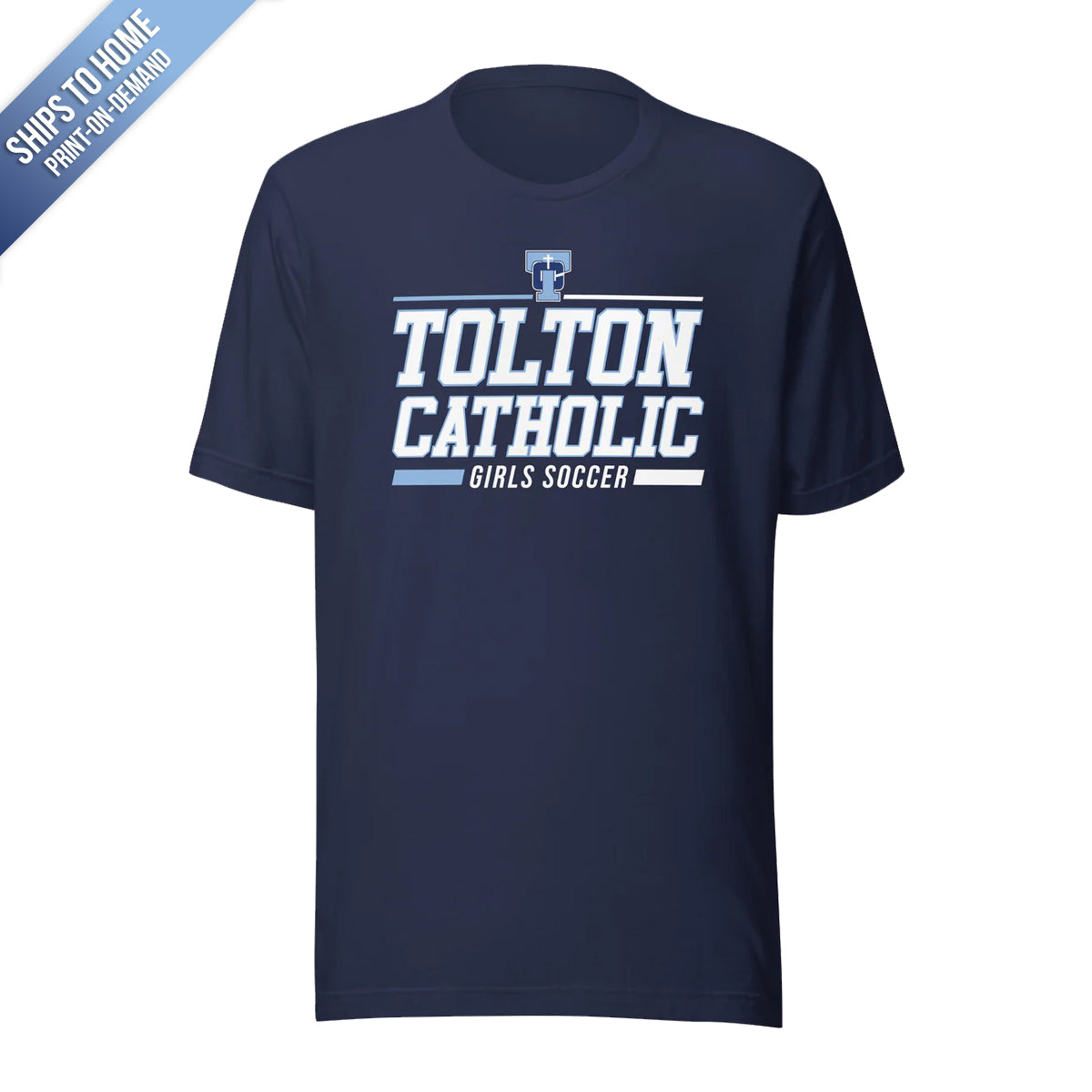 Tolton Catholic Girls Soccer Bella+Canvas Short Sleeve Tshirt