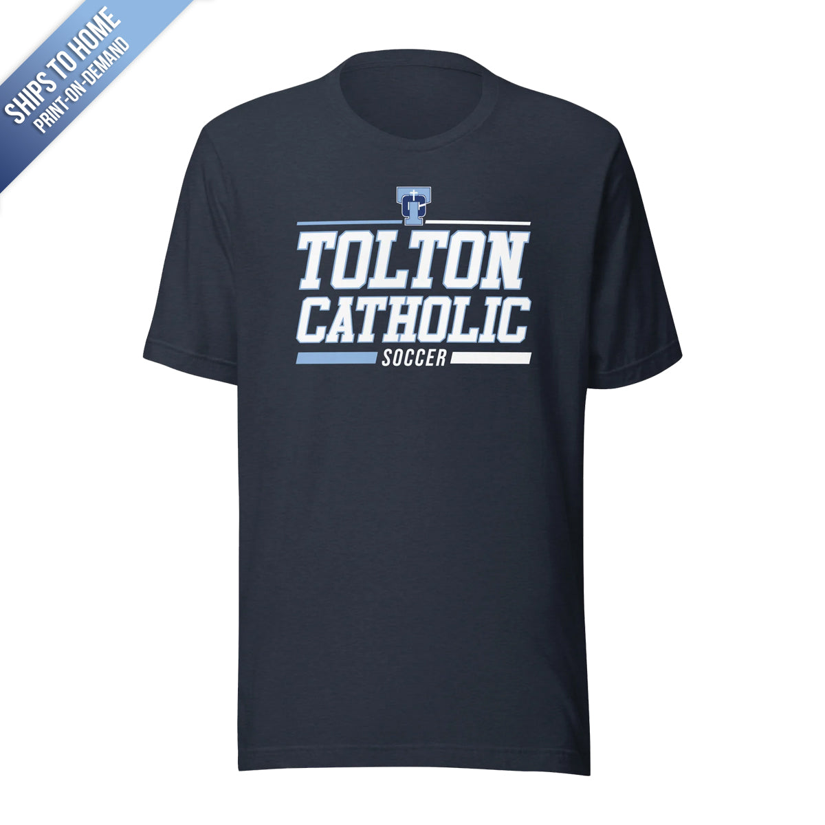 Tolton Catholic Soccer Bella+Canvas Short Sleeve Tshirt