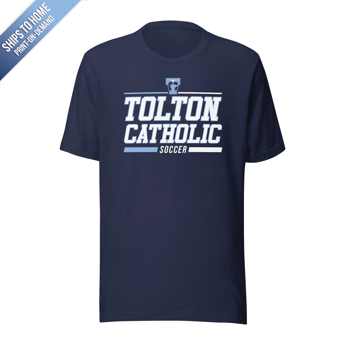 Tolton Catholic Soccer Bella+Canvas Short Sleeve Tshirt