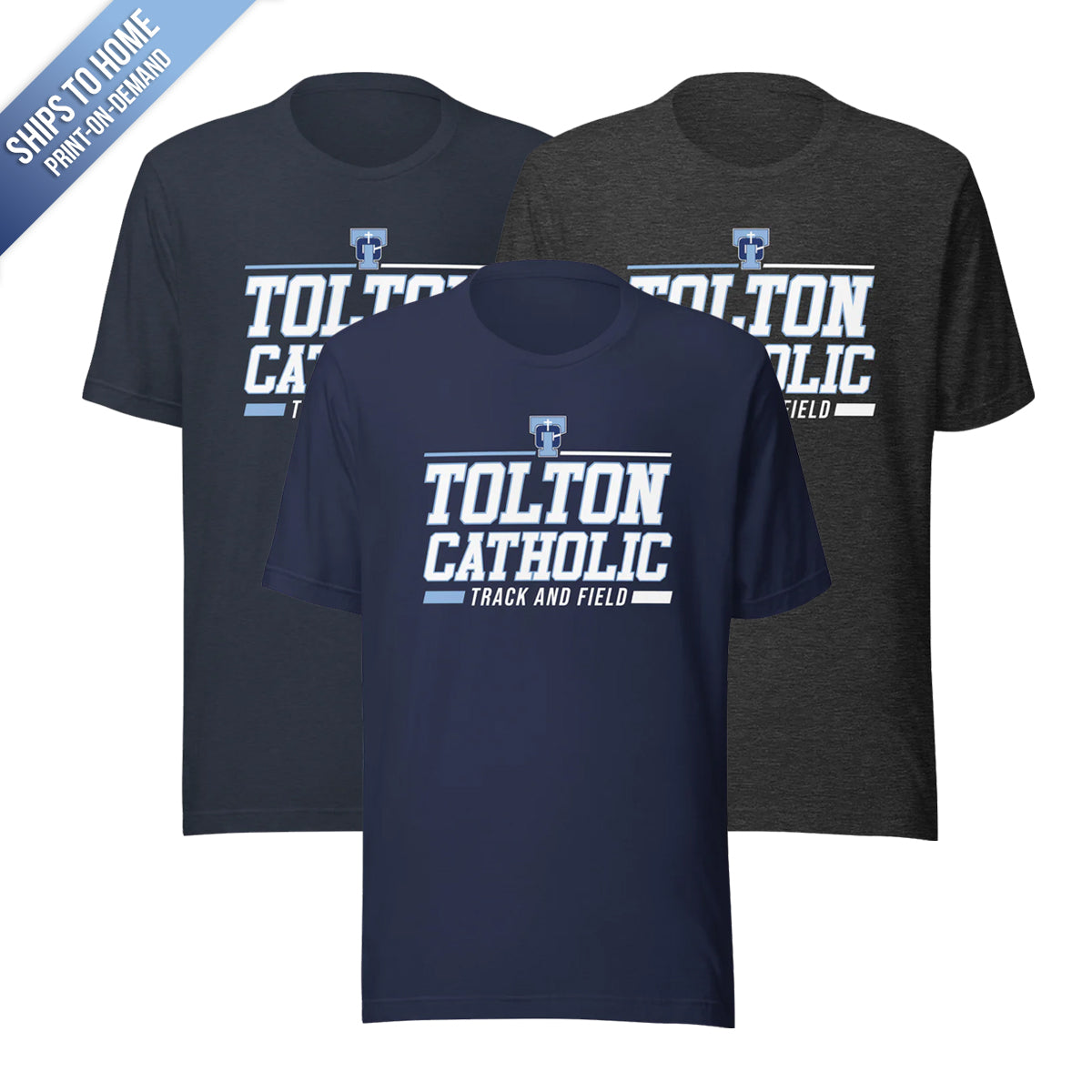 Tolton Catholic Track and Field Bella+Canvas Short Sleeve Tshirt