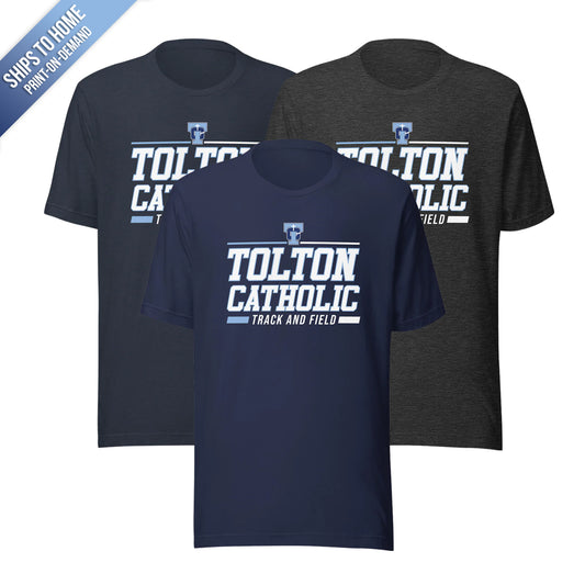 Tolton Catholic Track and Field Bella+Canvas Short Sleeve Tshirt