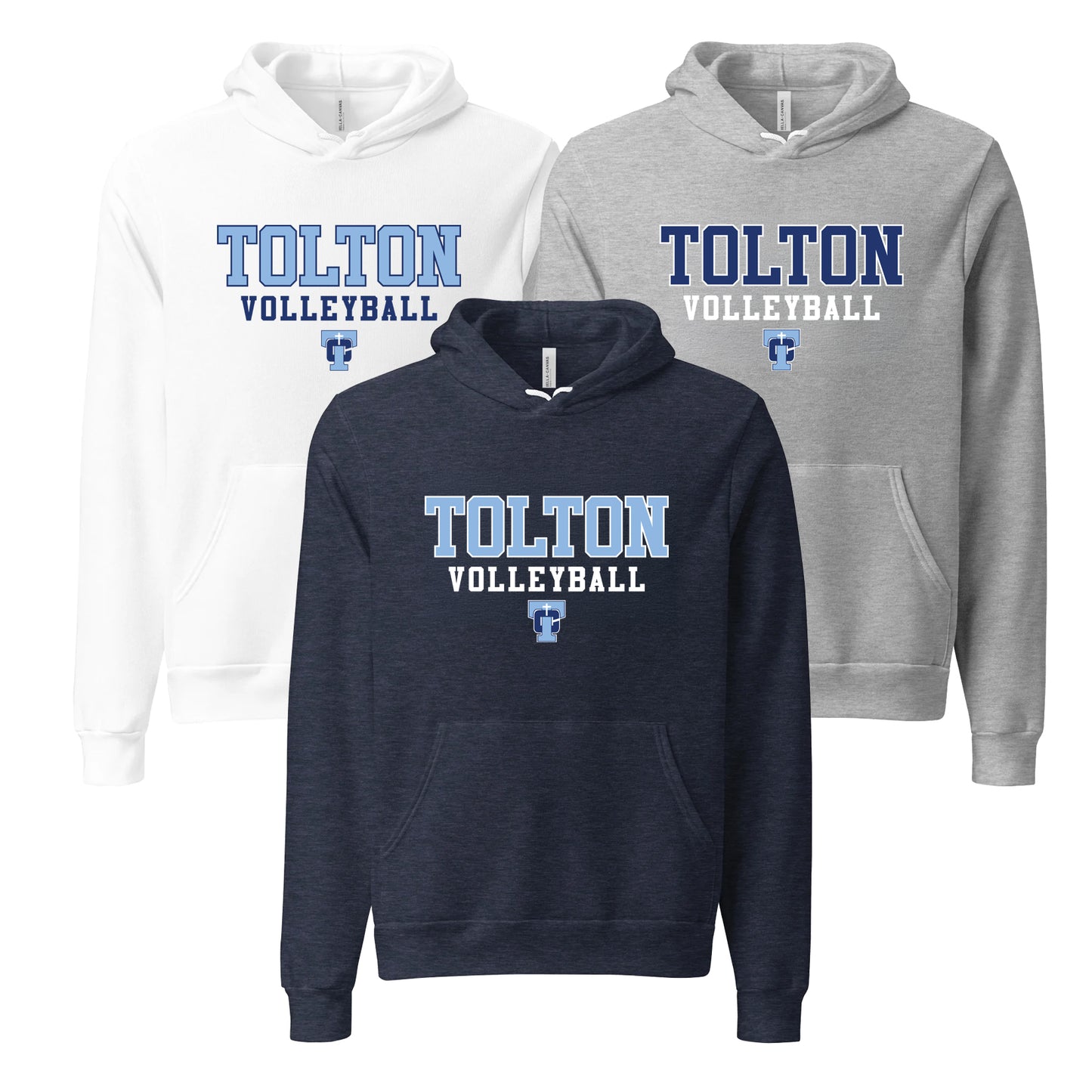 Tolton Volleyball Bella+Canvas Hoodie