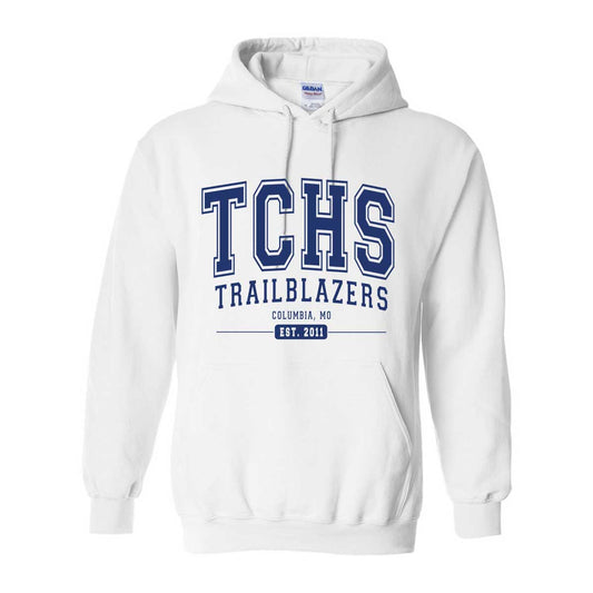 TCHS Trailblazers Hooded Sweatshirt - White